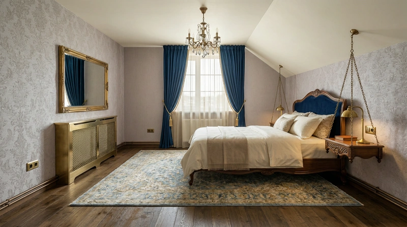 Дизайн интерьера в стиле Классика — Спальня от нейросети RoomGPT