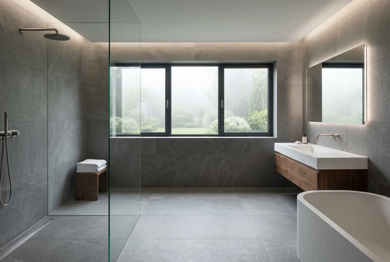 Дизайн интерьера в стиле Минимализм — Ванная от нейросети RoomGPT