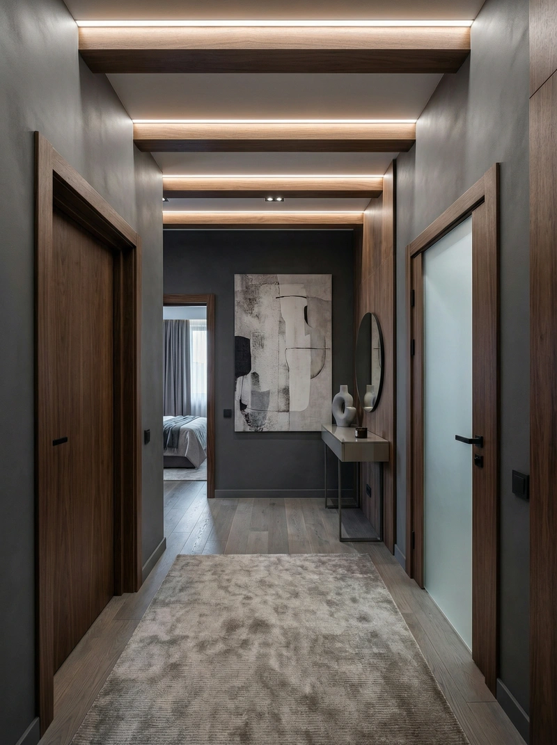 Дизайн интерьера в стиле Контемпорари — Прихожая от нейросети RoomGPT