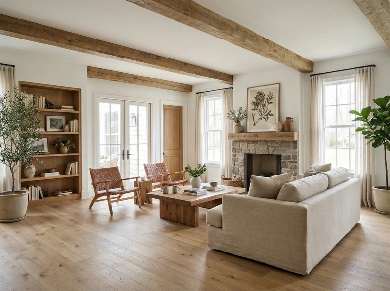 Дизайн интерьера в стиле Сканди — Гостиная от нейросети RoomGPT