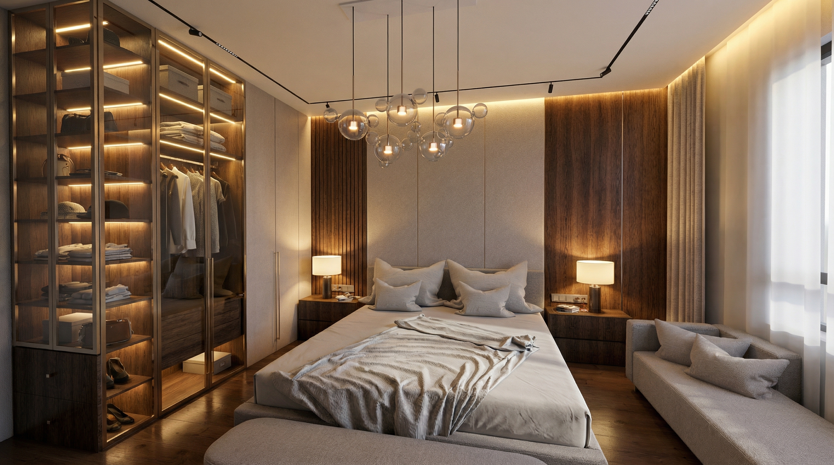 Дизайн спальни в стиле Минимализм — фото интерьера от нейросети RoomGPT