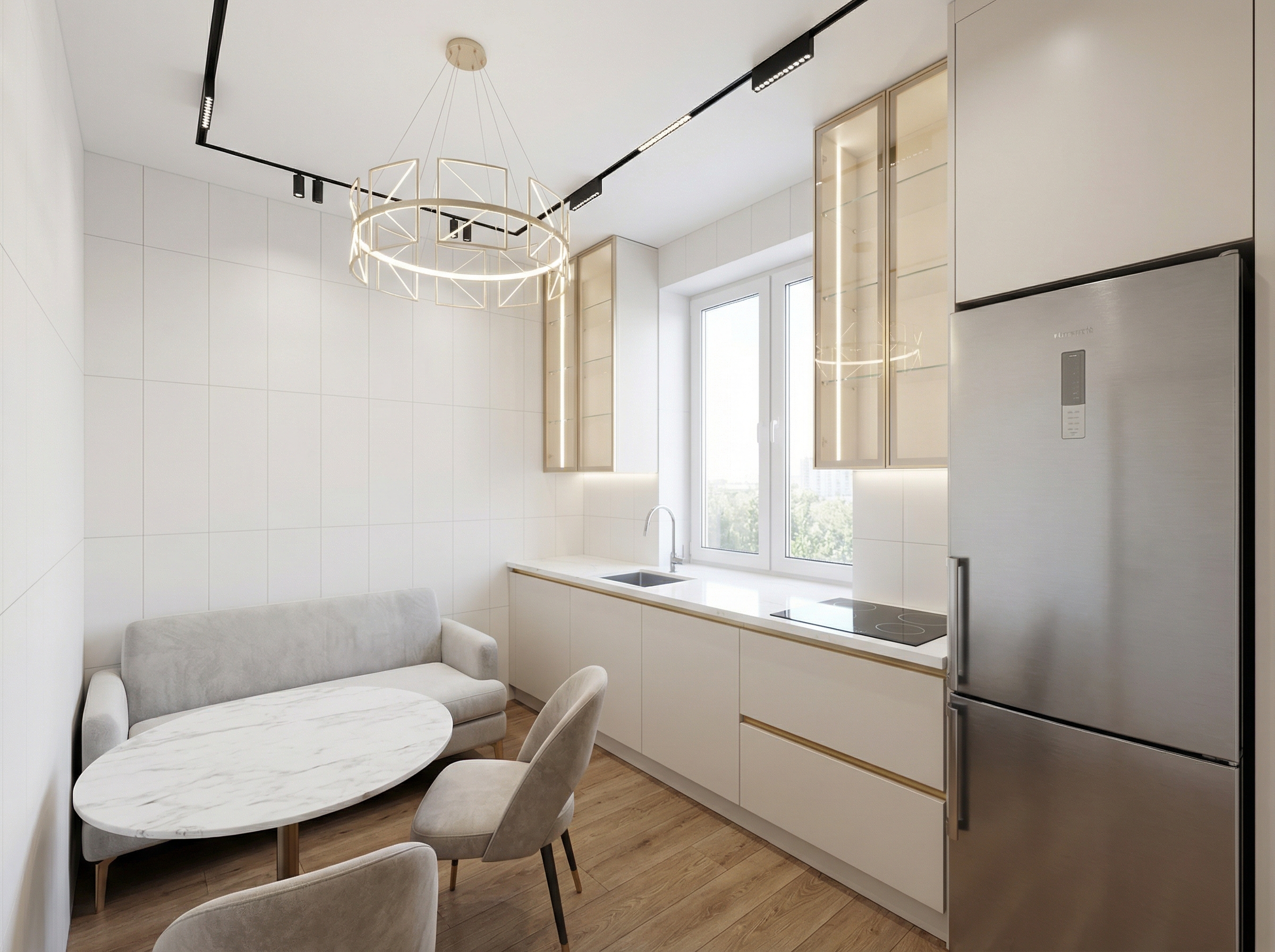 Дизайн кухни в стиле Минимализм — фото интерьера от нейросети RoomGPT