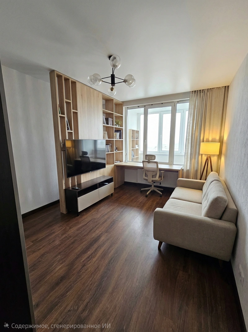 Дизайн интерьера в стиле Сканди — Гостиная от нейросети RoomGPT