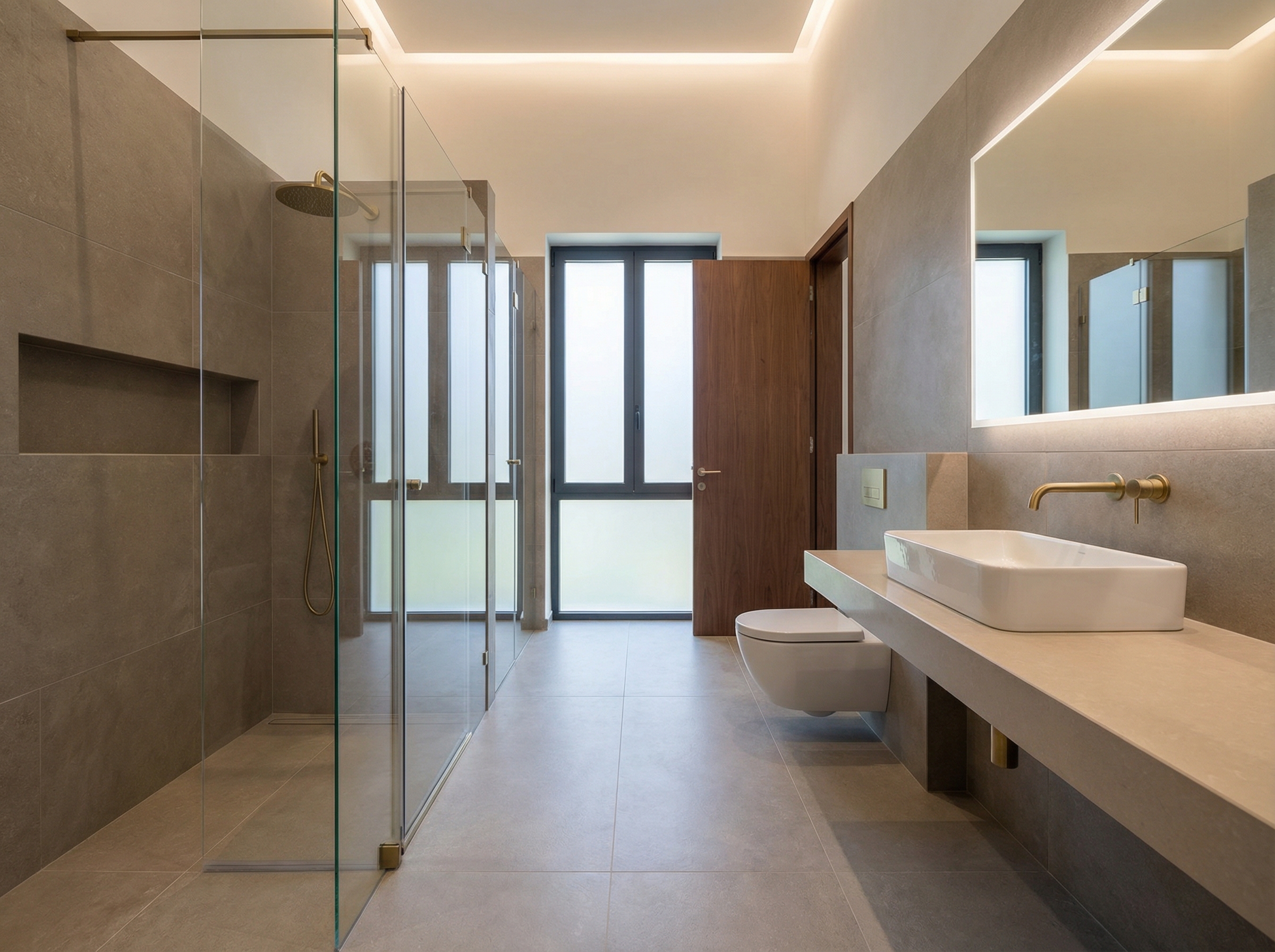 Дизайн ванной в стиле Минимализм — фото интерьера от нейросети RoomGPT