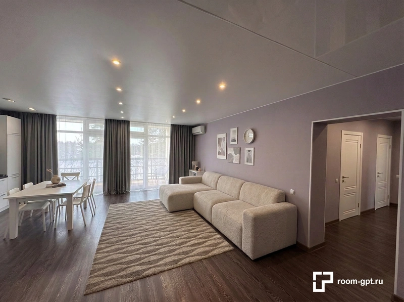 Дизайн интерьера в стиле Минимализм — Гостиная от нейросети RoomGPT