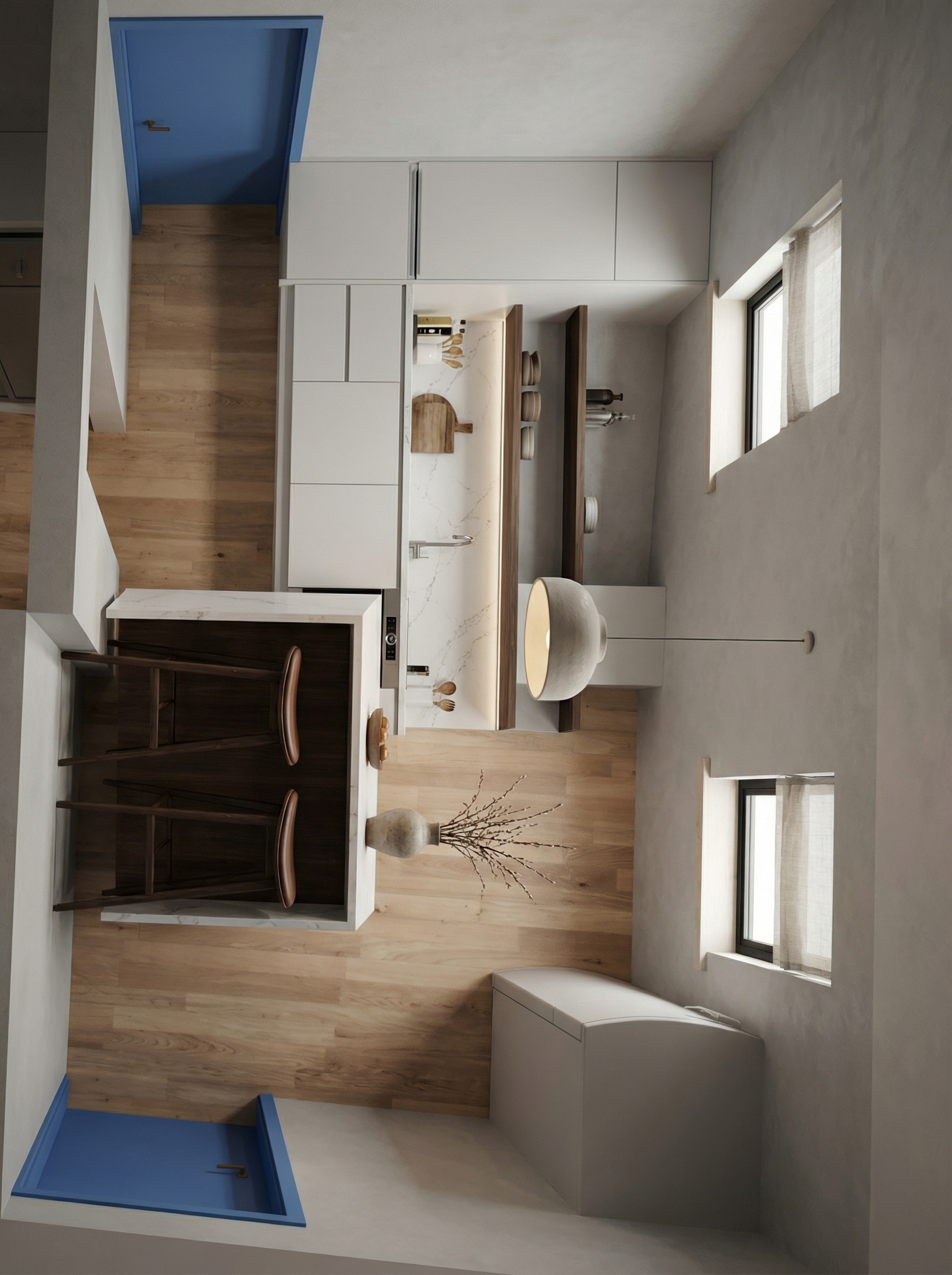 Дизайн кухни в стиле Минимализм — фото интерьера от нейросети RoomGPT