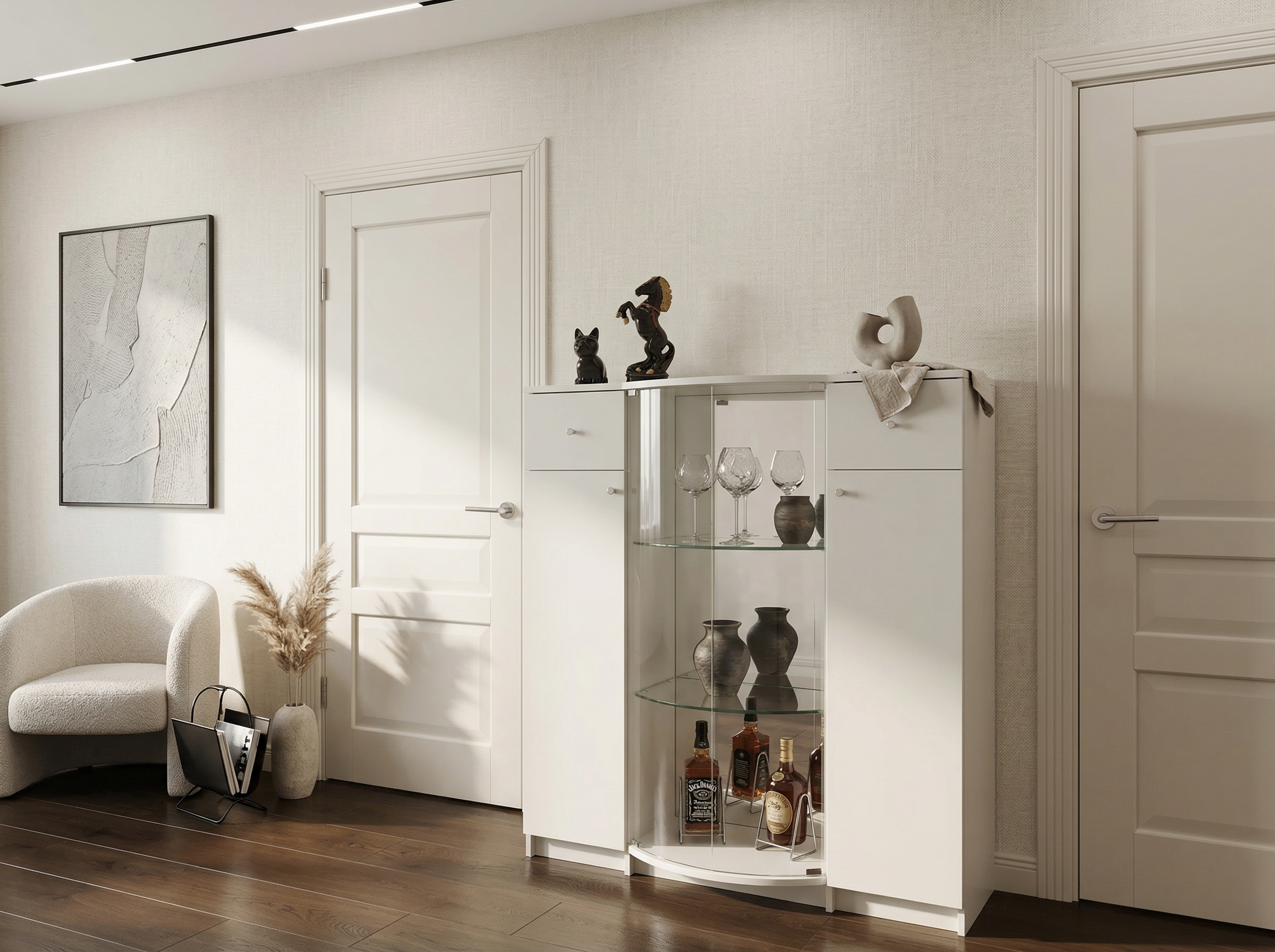 Дизайн Гостиная в стиле Минимализм от нейросети RoomGPT