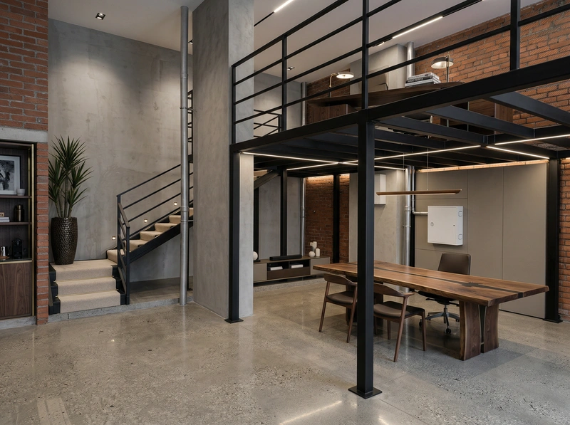 Дизайн интерьера в стиле Контемпорари — Кабинет от нейросети RoomGPT