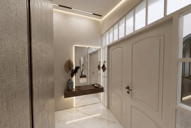 Дизайн интерьера в стиле Контемпорари — Прихожая от нейросети RoomGPT