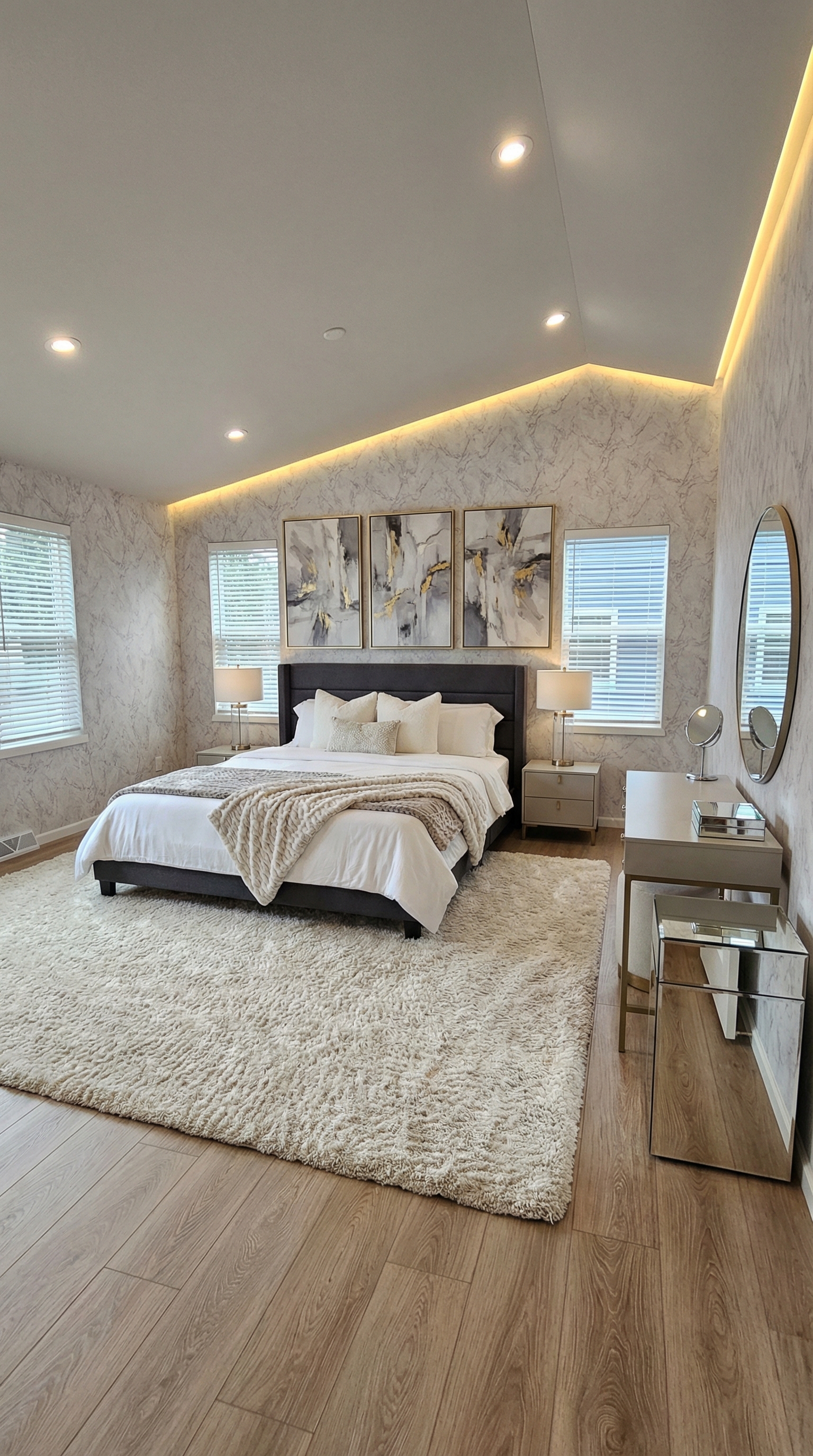 Дизайн спальни в стиле Минимализм — фото интерьера от нейросети RoomGPT