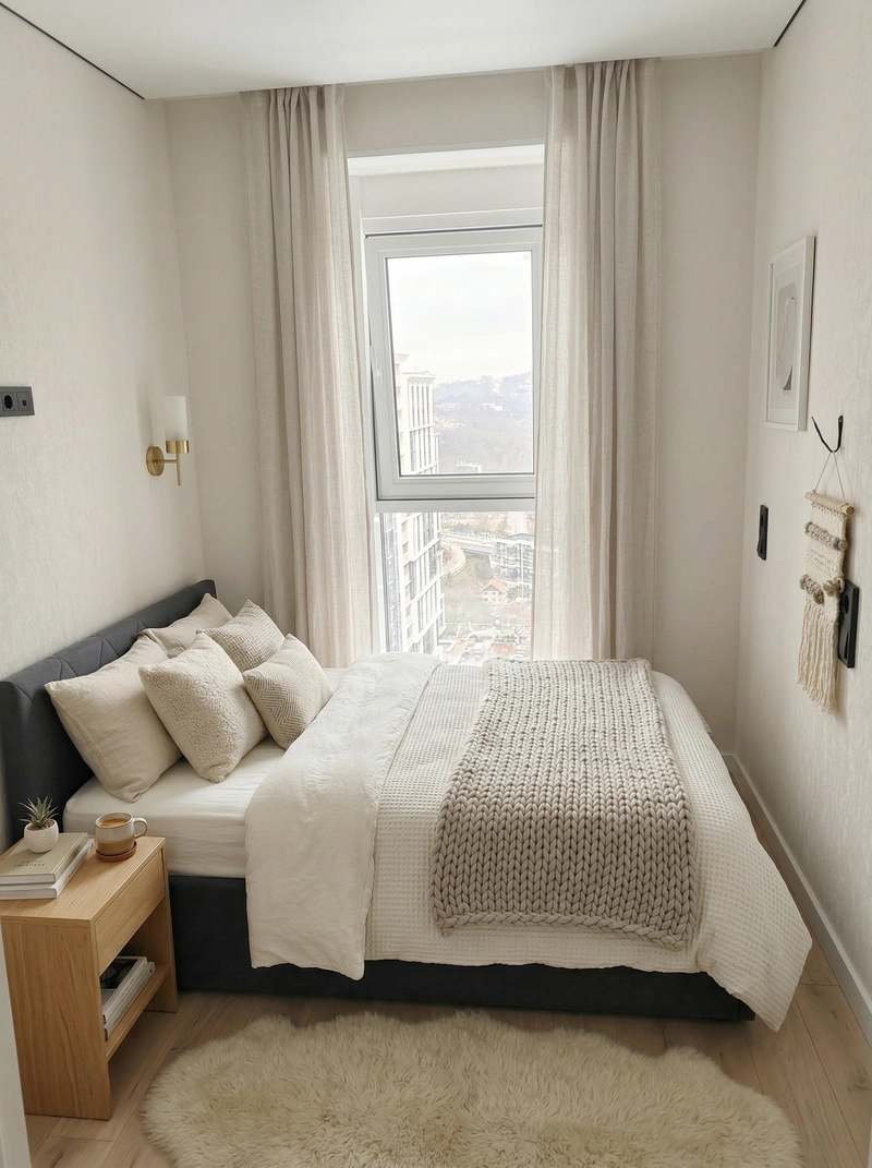 Дизайн гостиной в стиле Хюгге — фото интерьера от нейросети RoomGPT