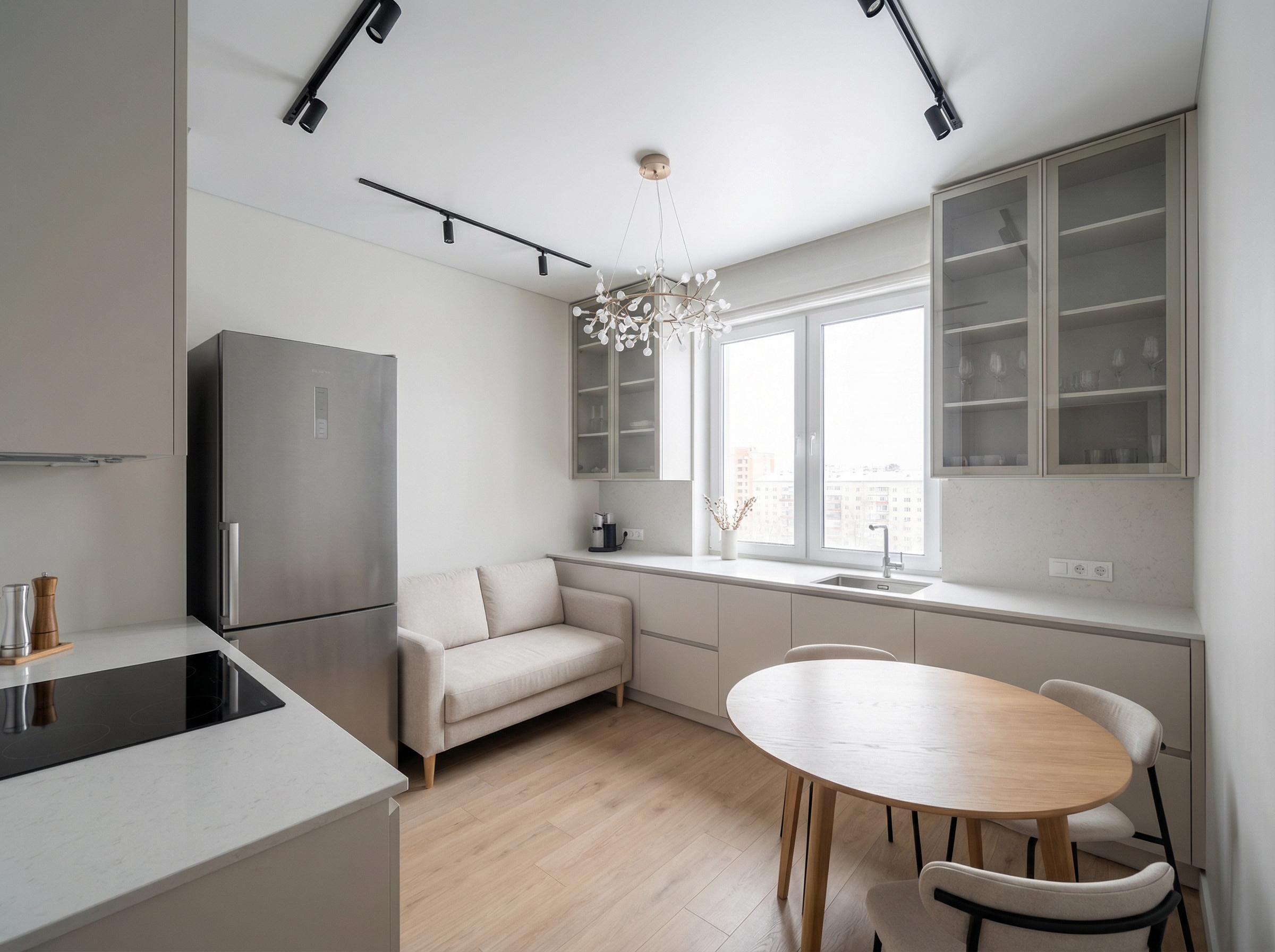 Дизайн кухни в стиле Минимализм — фото интерьера от нейросети RoomGPT