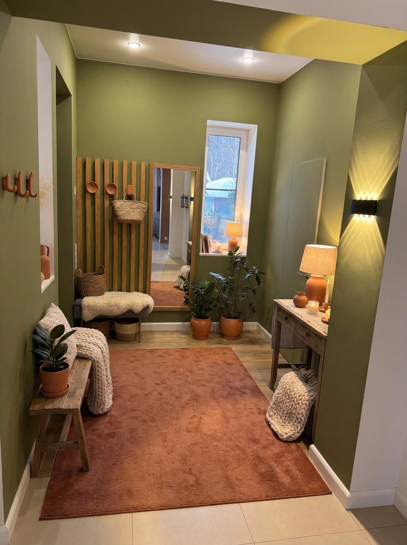 Дизайн интерьера в стиле Хюгге — Прихожая от нейросети RoomGPT