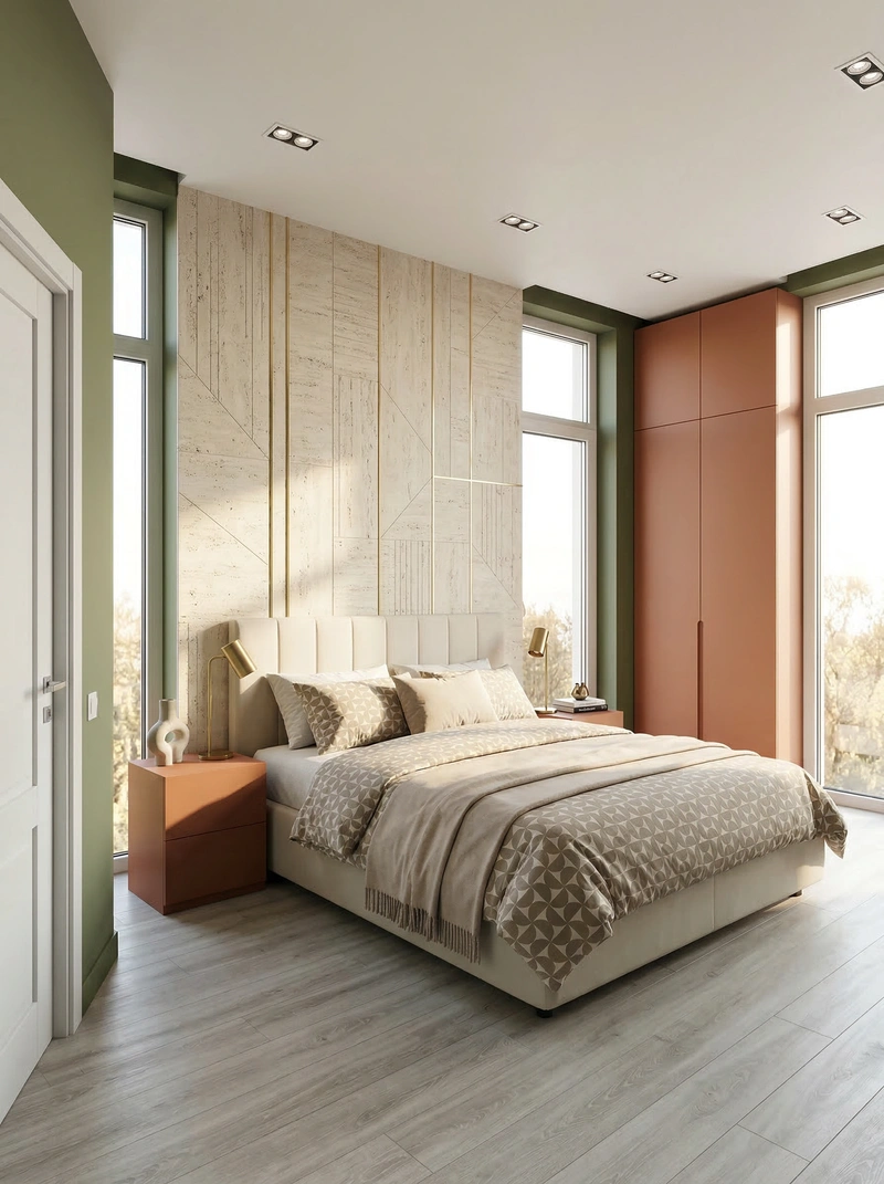 Дизайн интерьера в стиле Минимализм — Спальня от нейросети RoomGPT