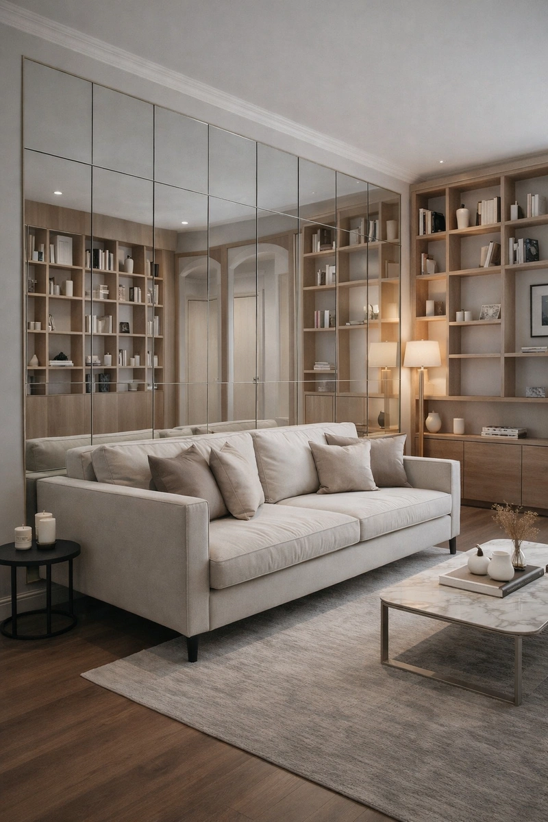 Дизайн гостиной в стиле Контемпорари — фото интерьера от нейросети RoomGPT