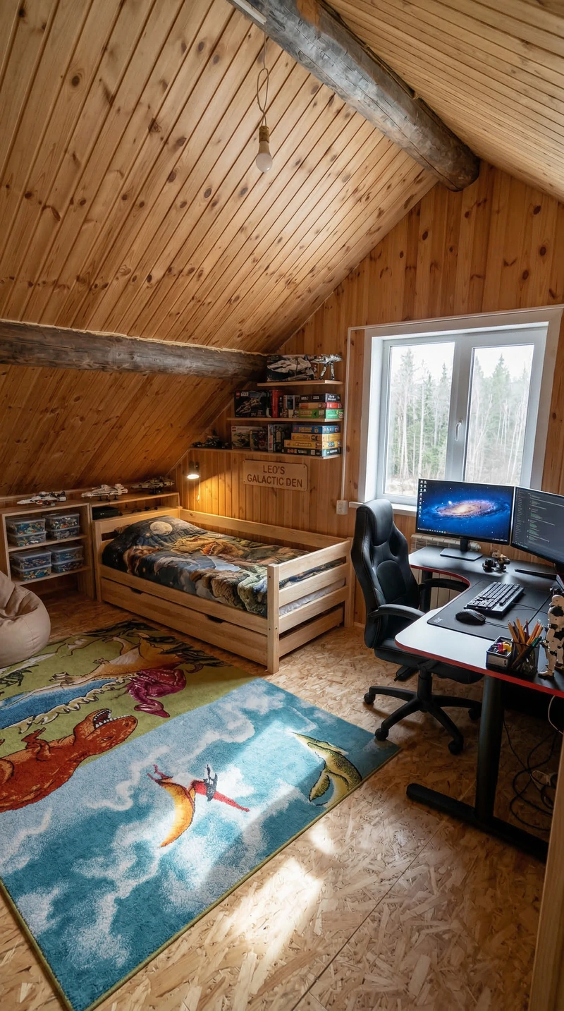 Дизайн детской в стиле Без стиля — фото интерьера от нейросети RoomGPT