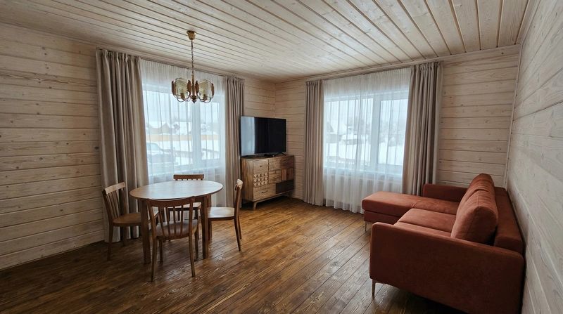 Дизайн интерьера в стиле Эклектика — Гостиная от нейросети RoomGPT