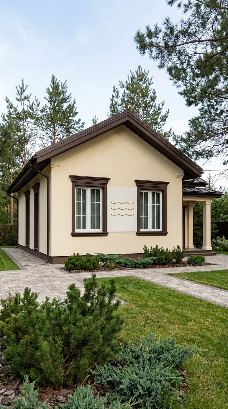Дизайн фасада в стиле Классика — Фасад от нейросети RoomGPT