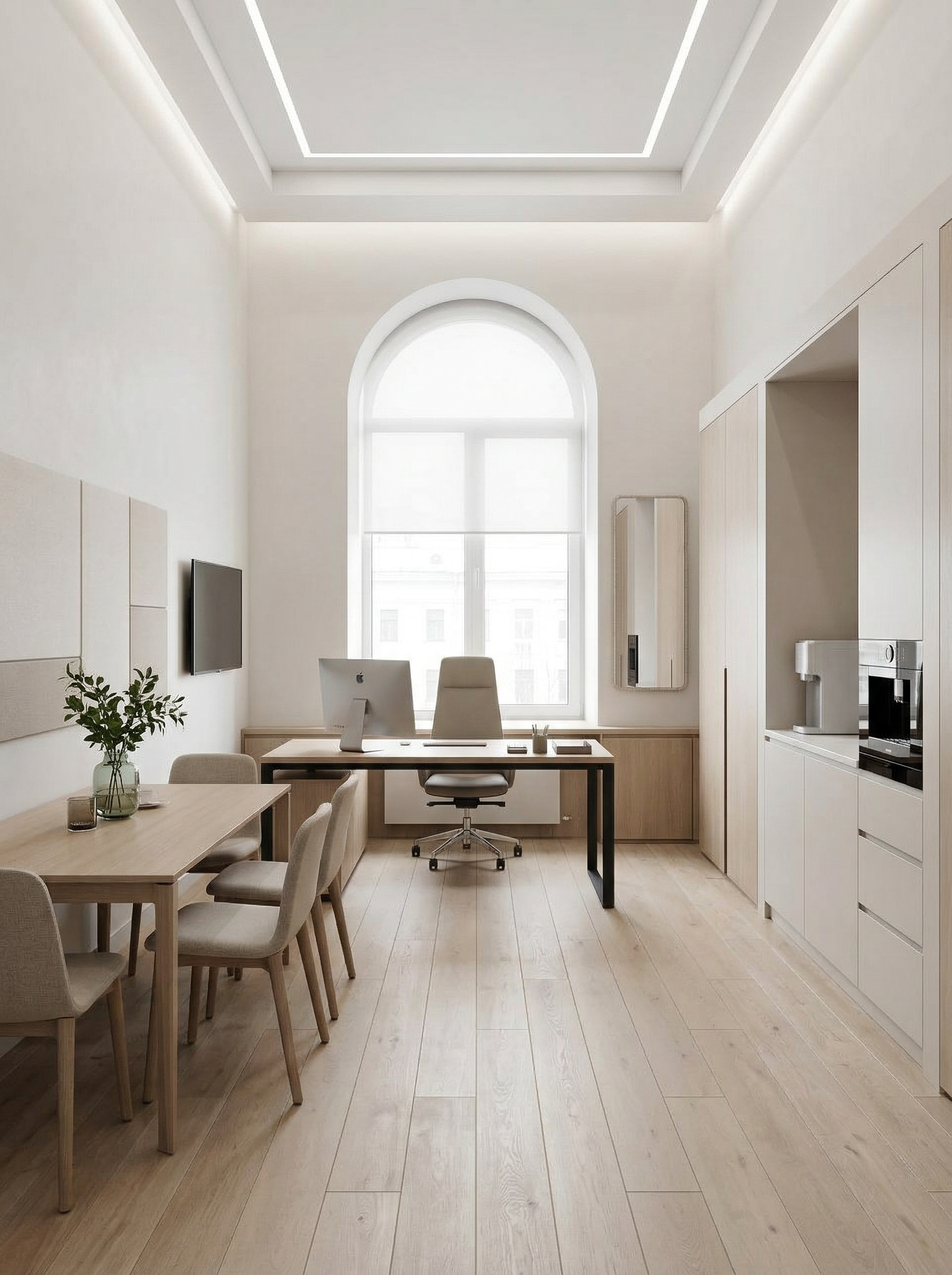 Дизайн Кабинет в стиле Минимализм от нейросети RoomGPT