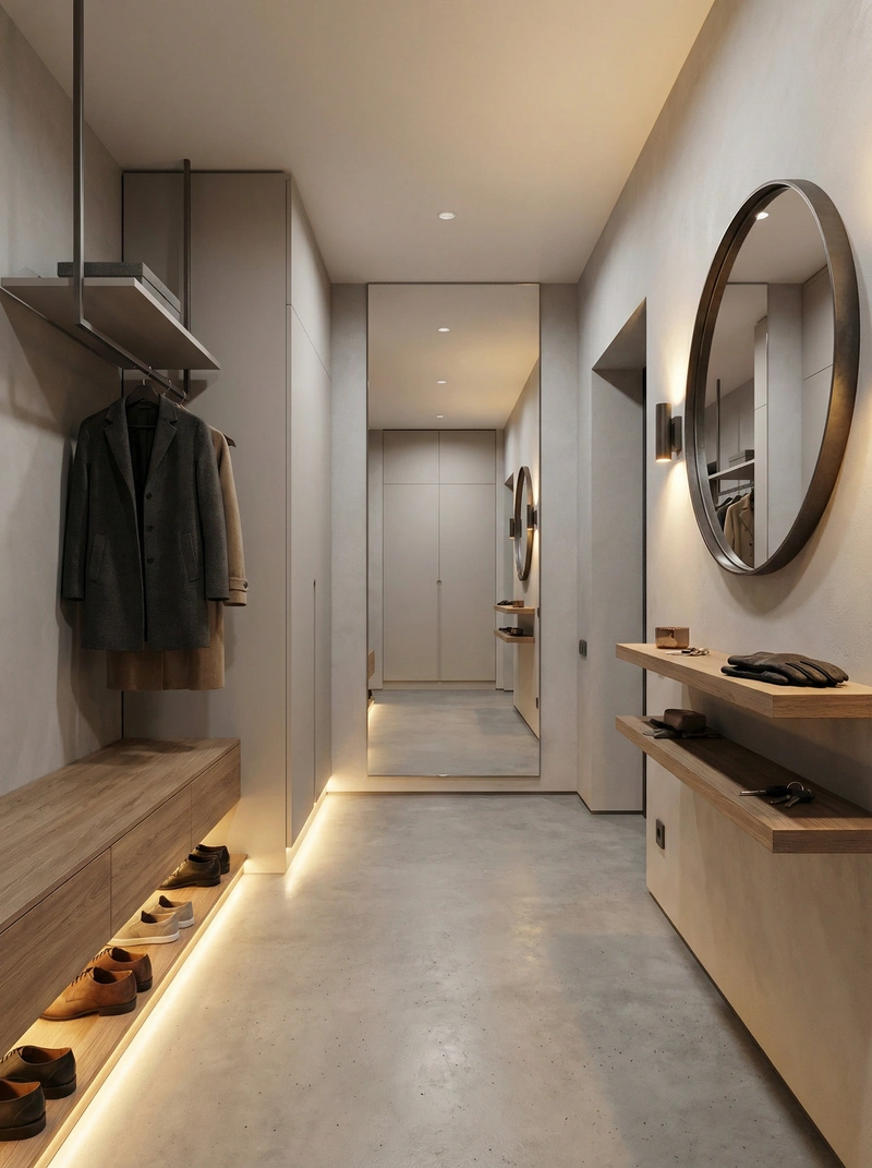 Дизайн интерьера в стиле Контемпорари — Прихожая от нейросети RoomGPT