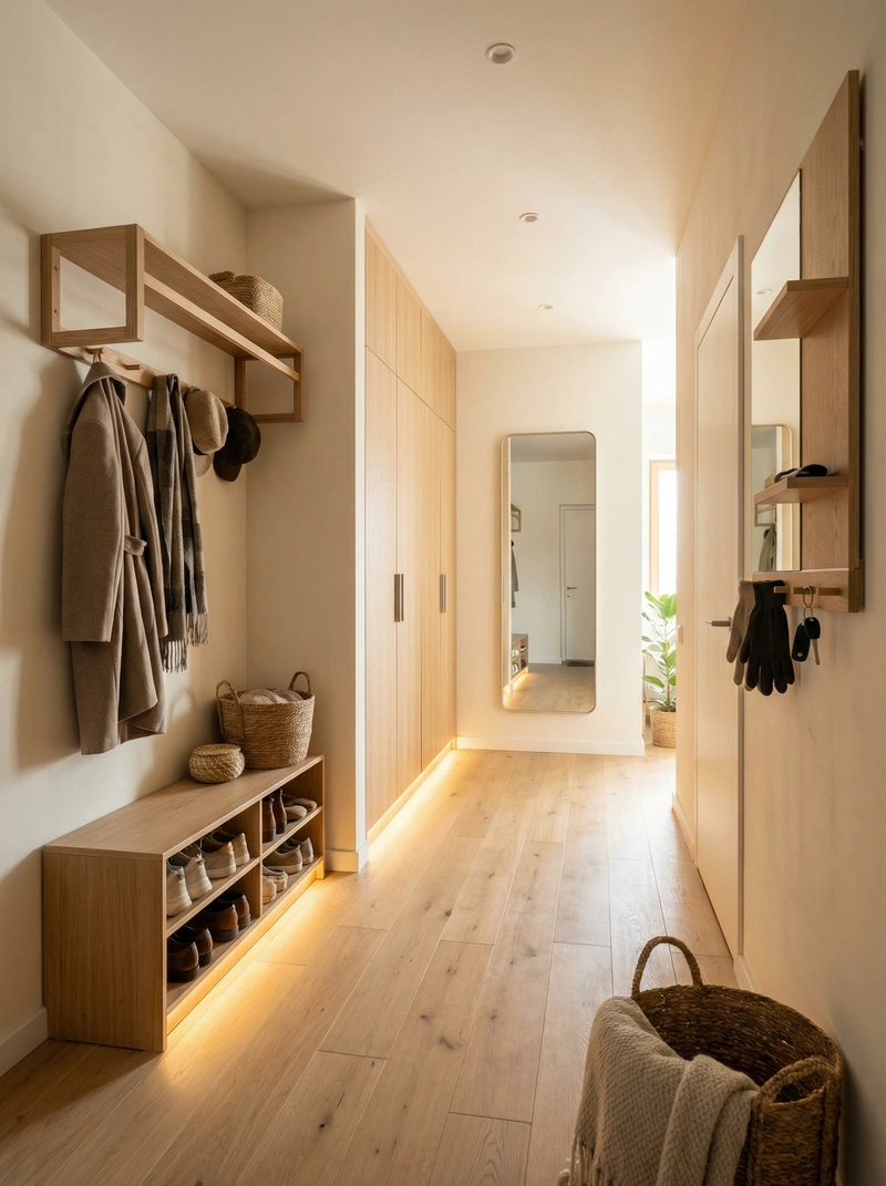Дизайн интерьера в стиле Хюгге — Прихожая от нейросети RoomGPT