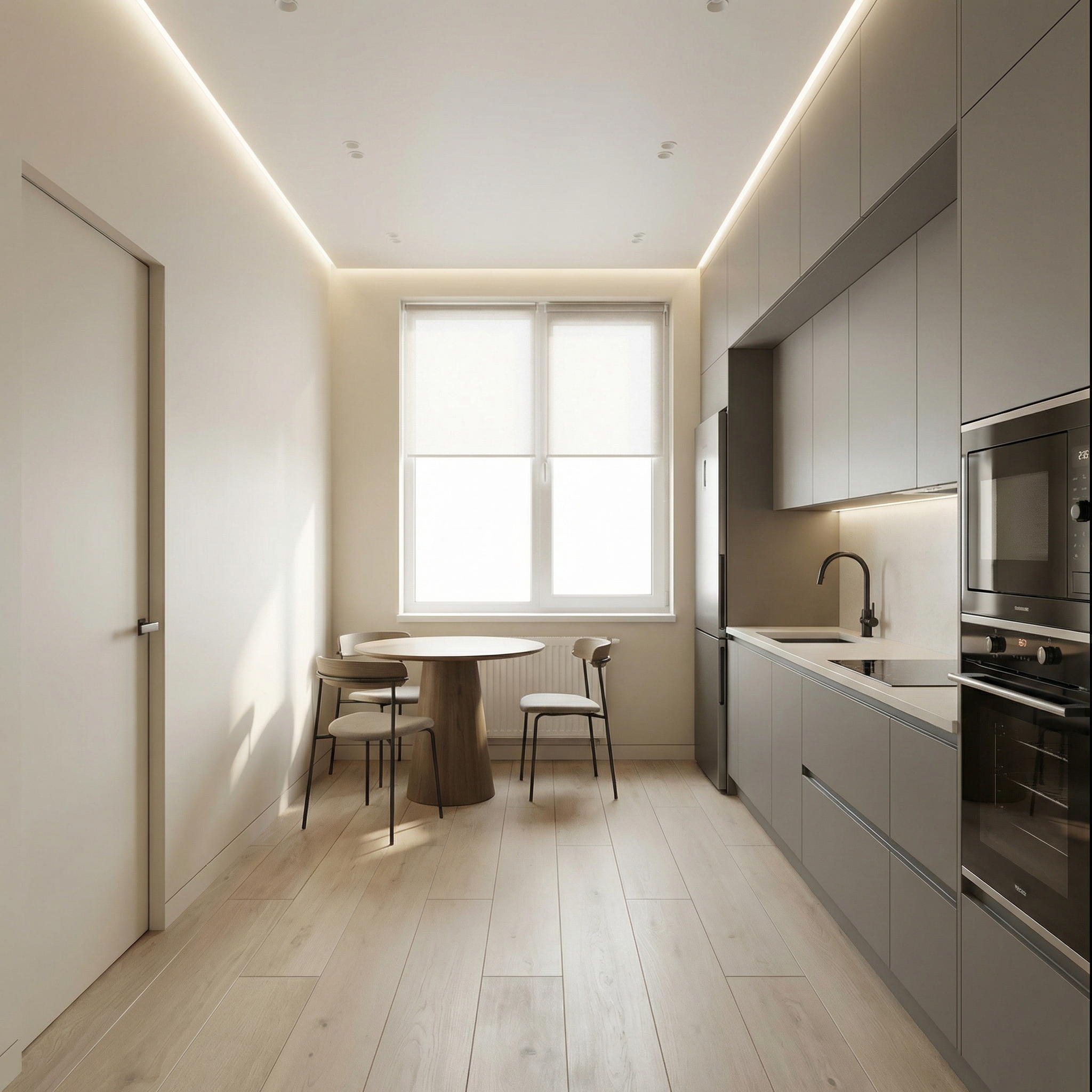 Дизайн кухни в стиле Минимализм — фото интерьера от нейросети RoomGPT