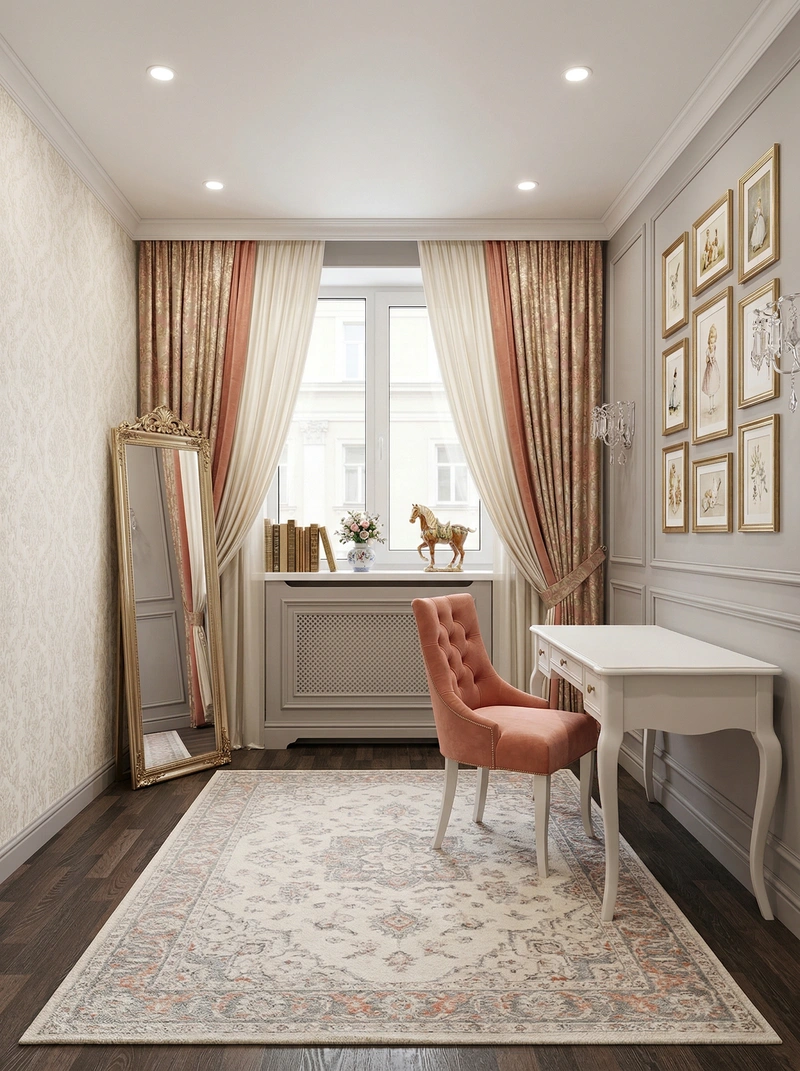 Дизайн интерьера в стиле Классика — Детская от нейросети RoomGPT