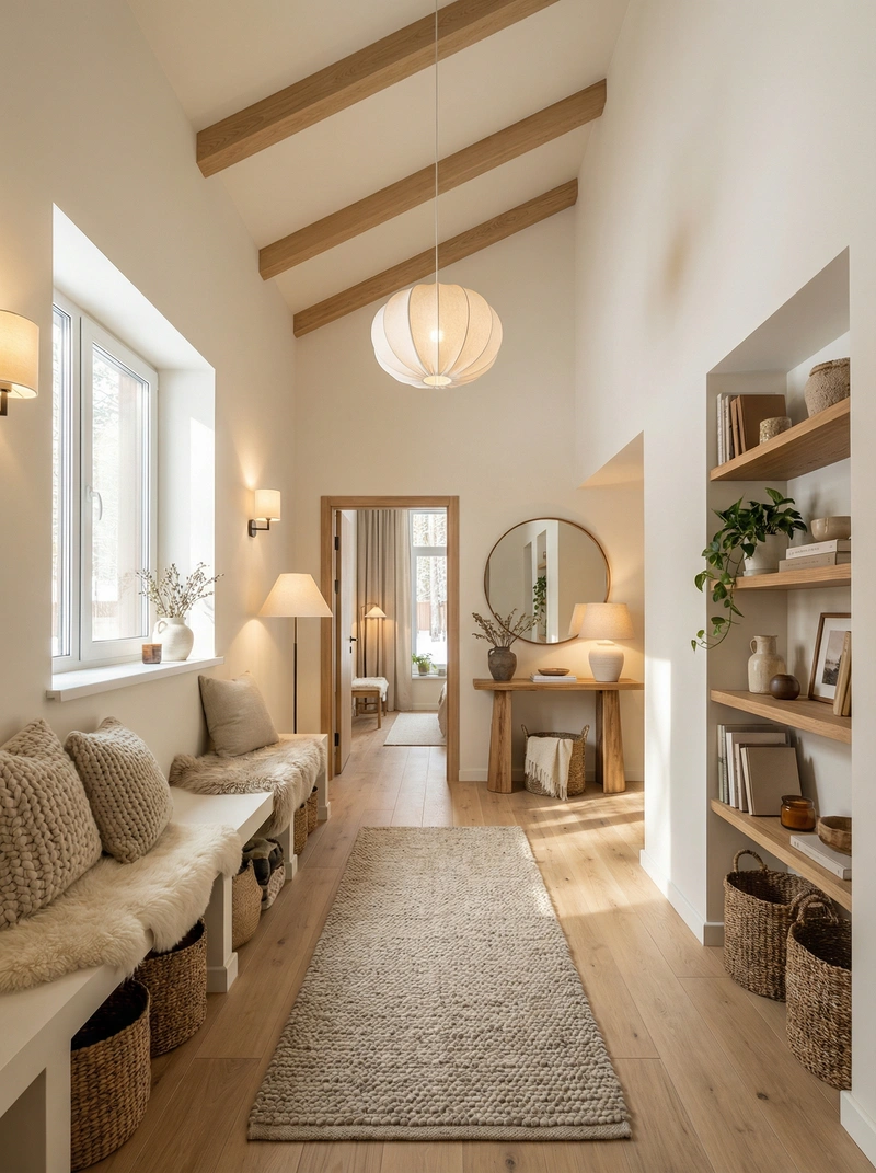 Дизайн интерьера в стиле Хюгге — Прихожая от нейросети RoomGPT