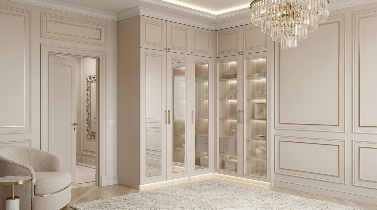 Дизайн гостиной в стиле Неоклассика — фото интерьера от нейросети RoomGPT