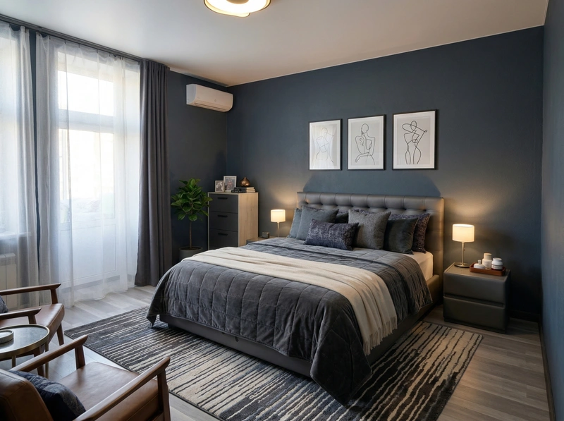 Дизайн гостиной в стиле Контемпорари — фото интерьера от нейросети RoomGPT