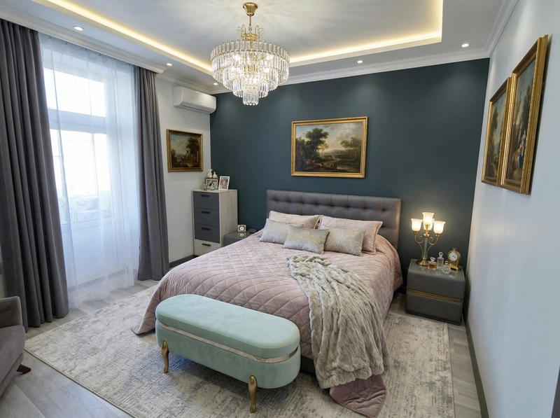 Дизайн гостиной в стиле Неоклассика — фото интерьера от нейросети RoomGPT