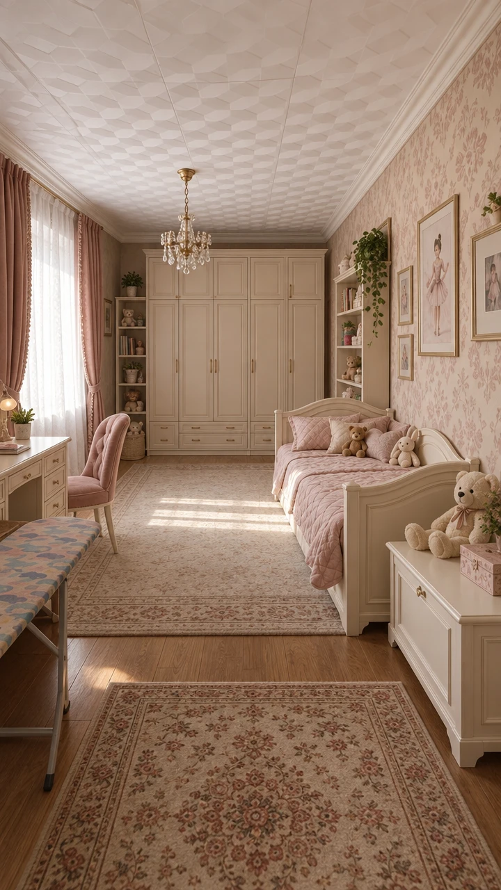 Дизайн интерьера в стиле Классика — Детская от нейросети RoomGPT