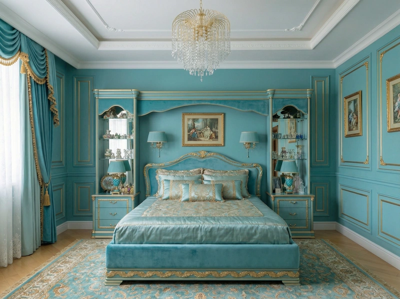 Дизайн интерьера в стиле Классика — Спальня от нейросети RoomGPT