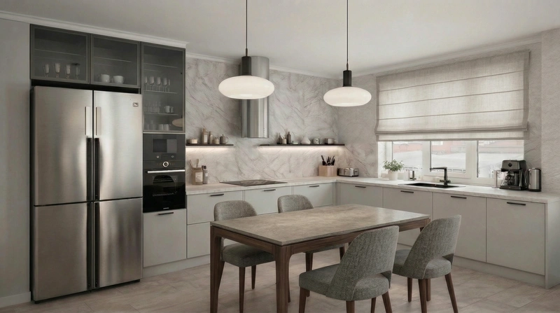 Дизайн гостиной в стиле Контемпорари — фото интерьера от нейросети RoomGPT