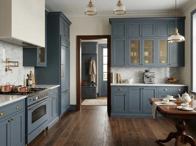 Дизайн кухни в стиле Классика — фото интерьера от нейросети RoomGPT