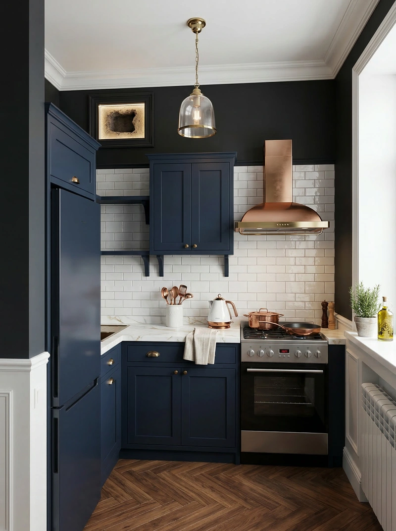 Дизайн интерьера в стиле Классика — Кухня от нейросети RoomGPT