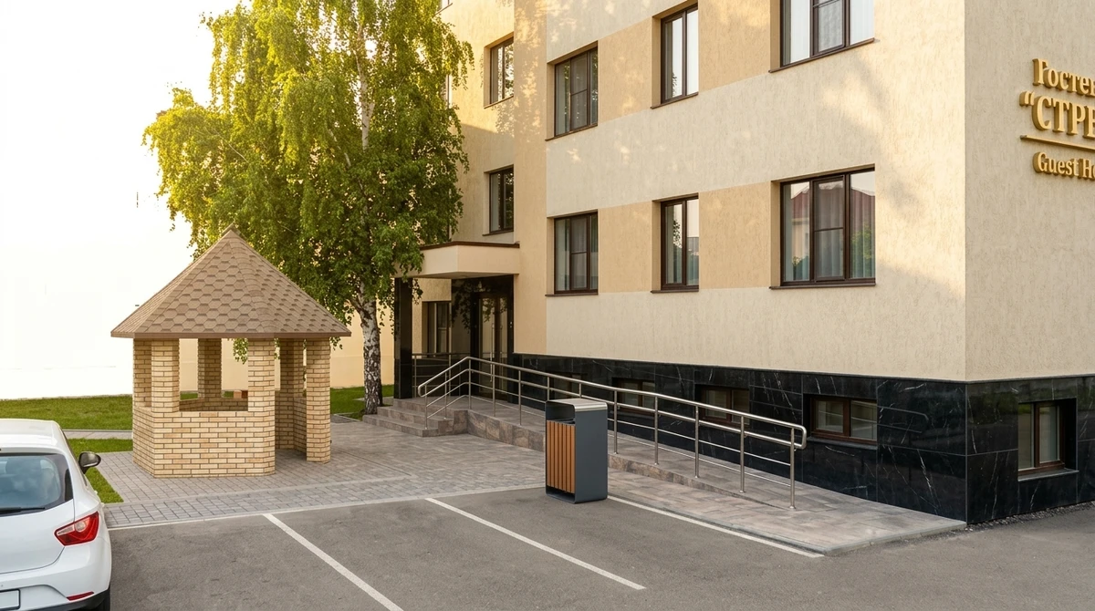 Дизайн фасада в стиле Контемпорари — фото фасада от нейросети RoomGPT