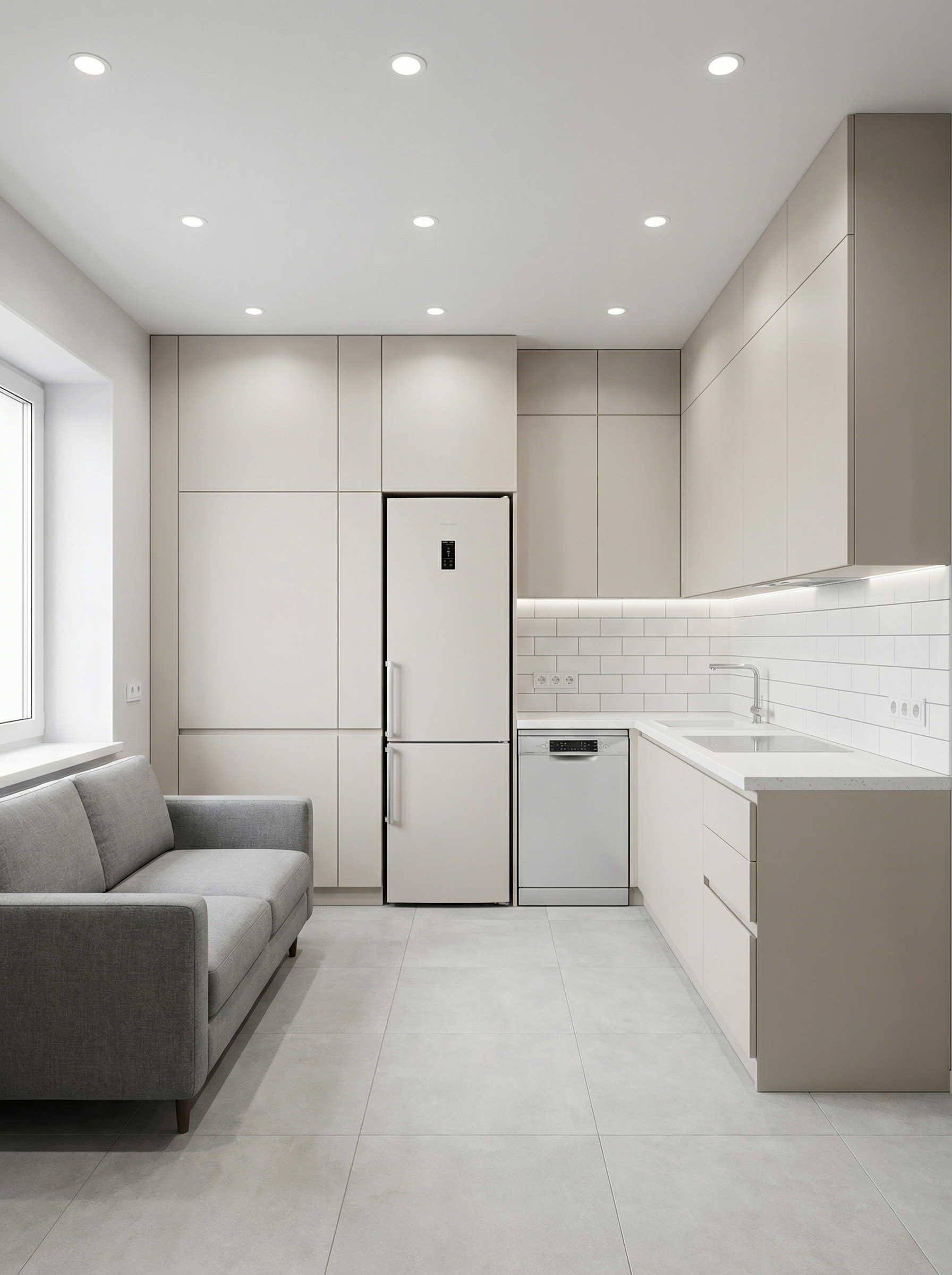 Дизайн кухни в стиле Минимализм — фото интерьера от нейросети RoomGPT