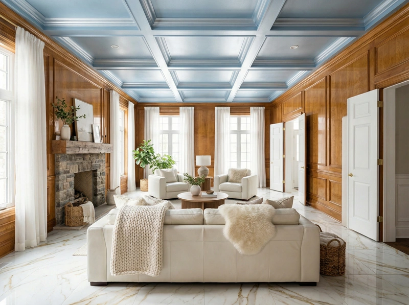 Дизайн интерьера в стиле Хюгге — Гостиная от нейросети RoomGPT