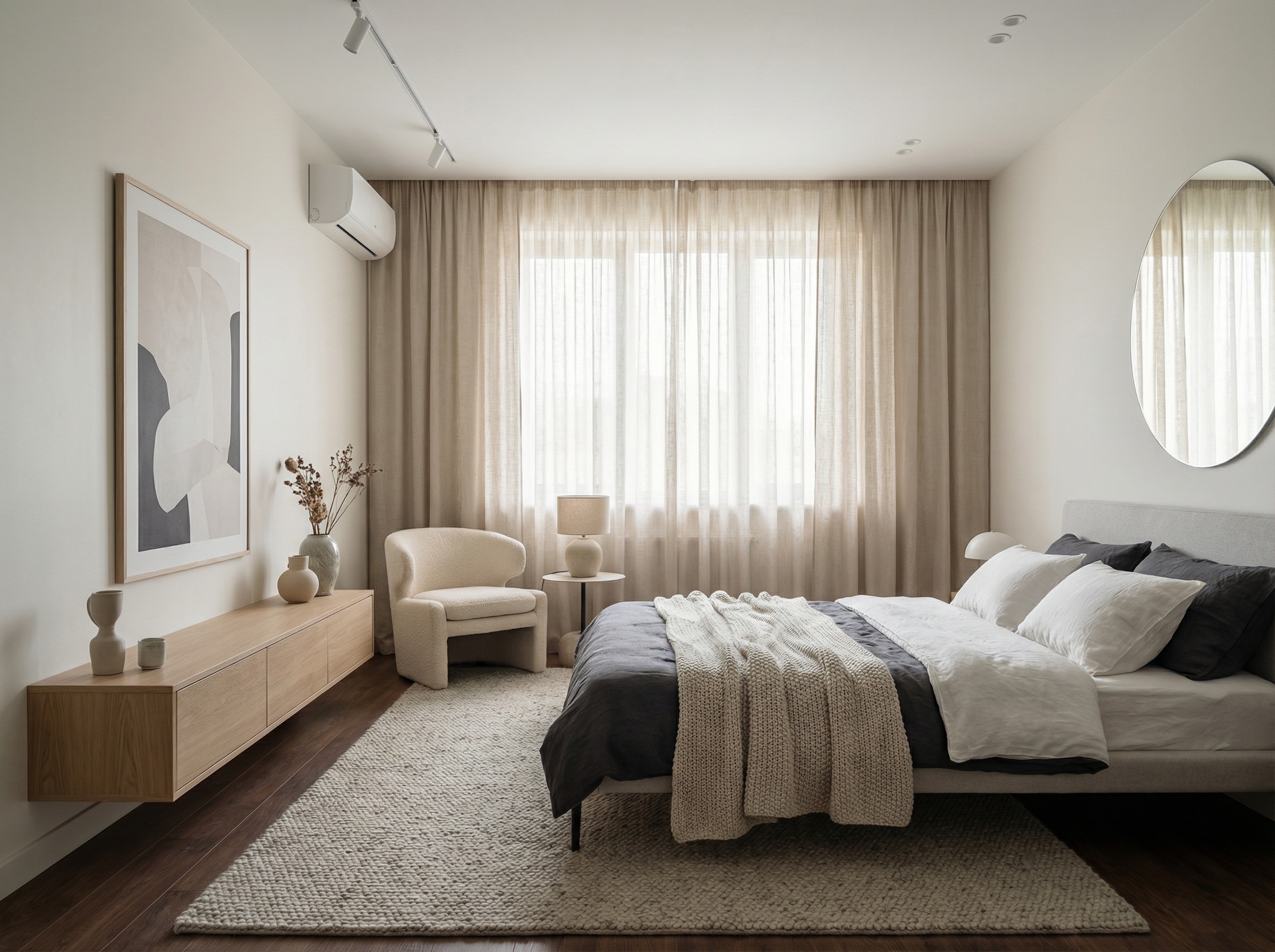 Дизайн гостиной в стиле Минимализм — фото интерьера от нейросети RoomGPT