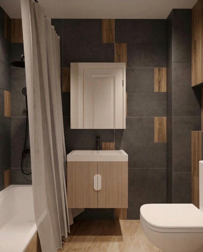 Дизайн ванной в стиле Без стиля — фото интерьера от нейросети RoomGPT