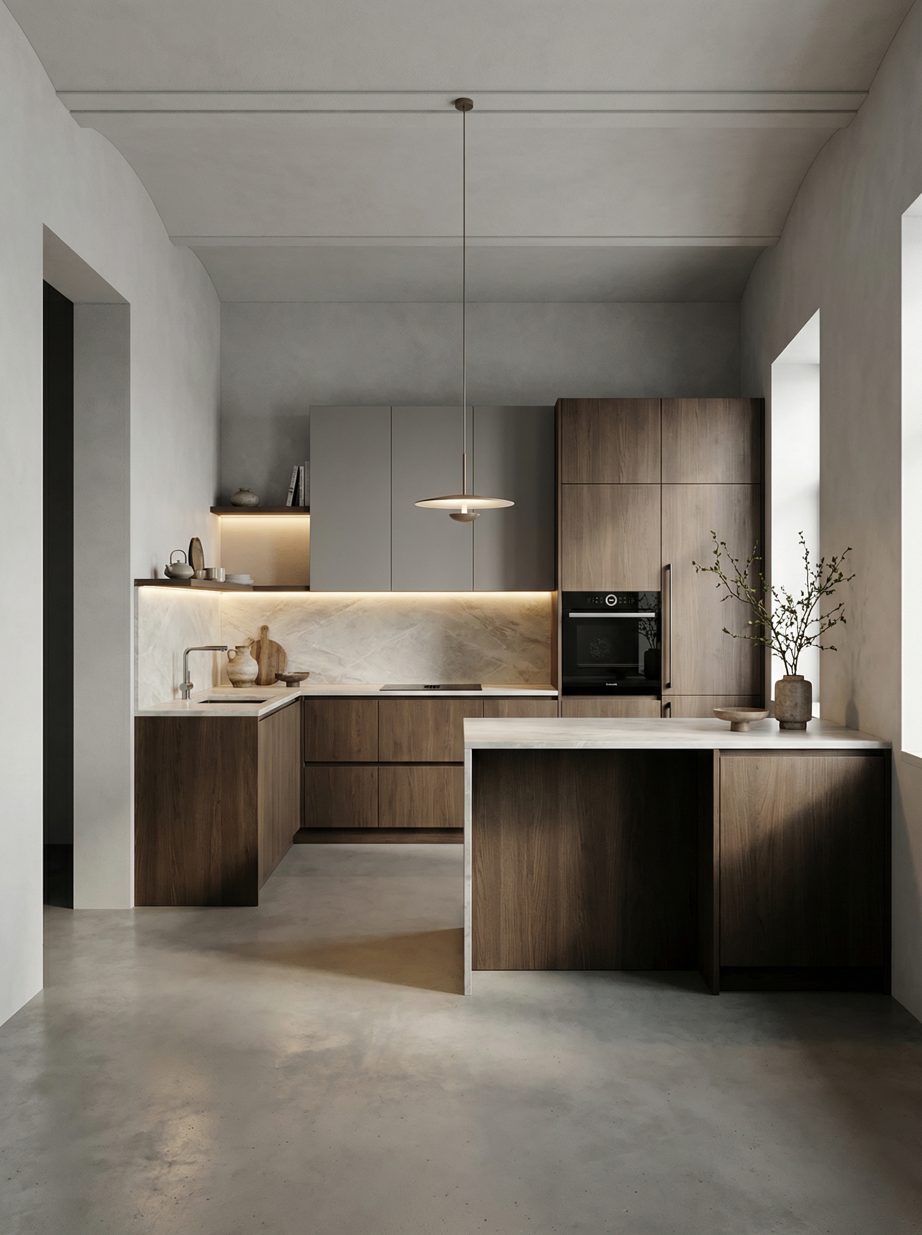 Дизайн кухни в стиле Минимализм — фото интерьера от нейросети RoomGPT