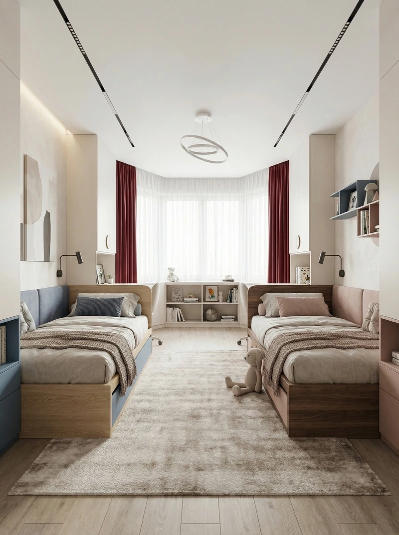 Дизайн детской в стиле Минимализм — фото интерьера от нейросети RoomGPT