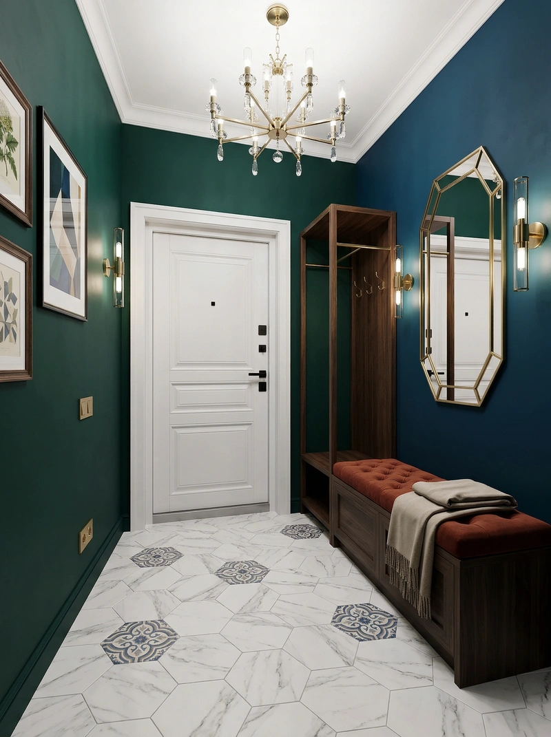 Дизайн интерьера в стиле Британский — Прихожая от нейросети RoomGPT