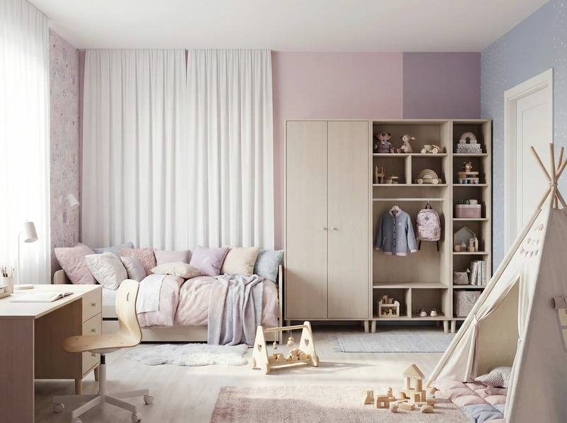 Дизайн интерьера в стиле Хюгге — Детская от нейросети RoomGPT