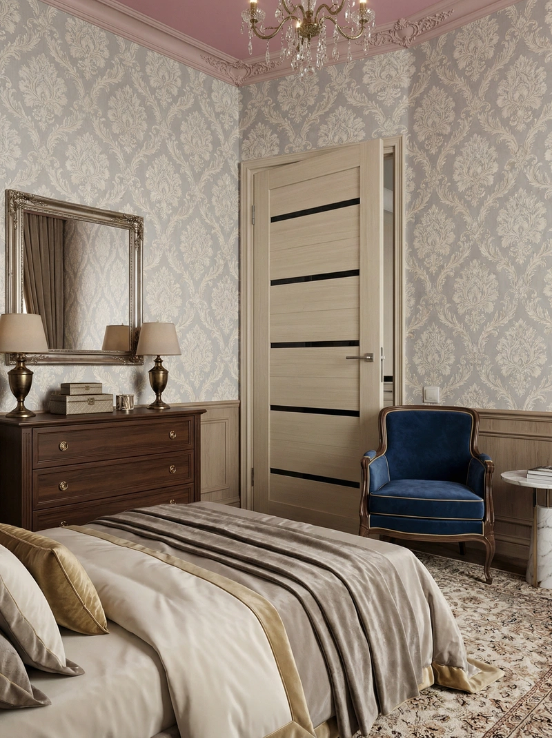 Дизайн интерьера в стиле Классика — Спальня от нейросети RoomGPT
