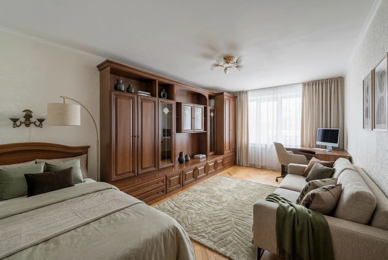 Дизайн гостиной в стиле Контемпорари — фото интерьера от нейросети RoomGPT