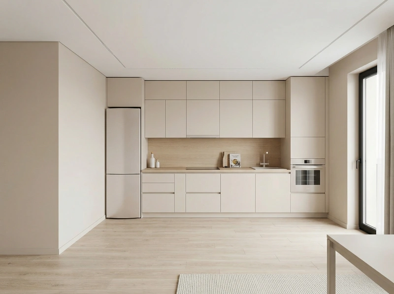 Дизайн кухни в стиле Минимализм — фото интерьера от нейросети RoomGPT