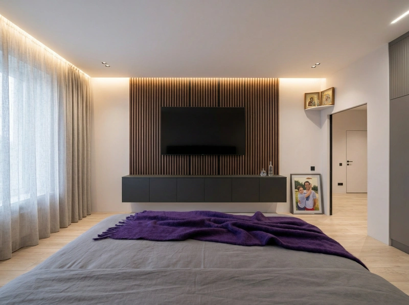 Дизайн спальни в стиле Минимализм — фото интерьера от нейросети RoomGPT