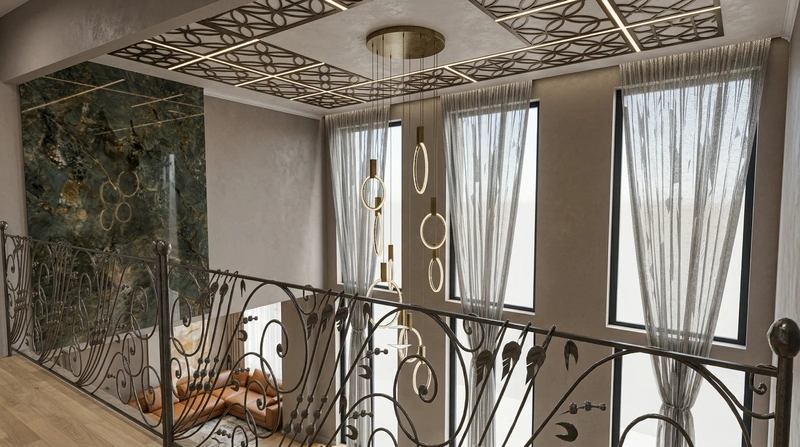 Дизайн гостиной в стиле Контемпорари — фото интерьера от нейросети RoomGPT